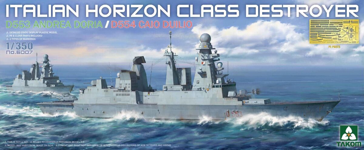 Italian Horizon Class Destroyer D553 Andrea Doria / D554 Caio Duilio