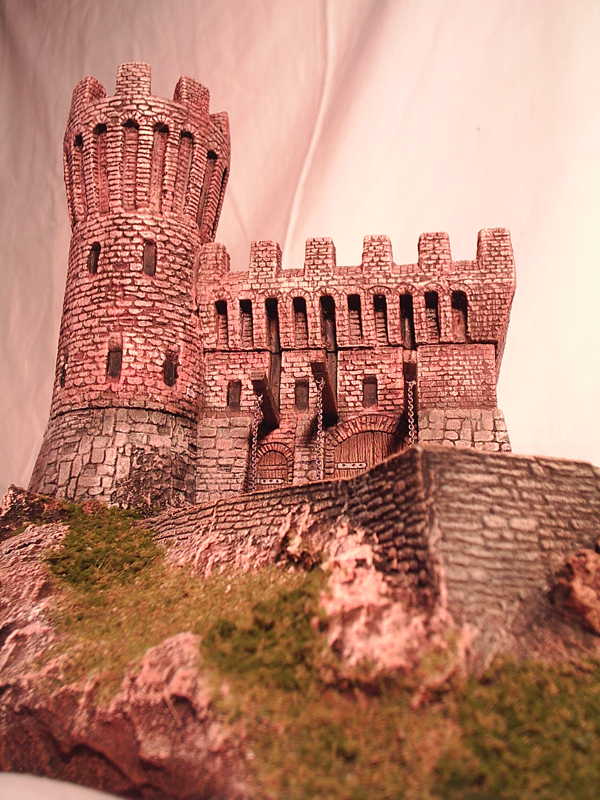 diorama castello scala 1/72 con materiale Manor House