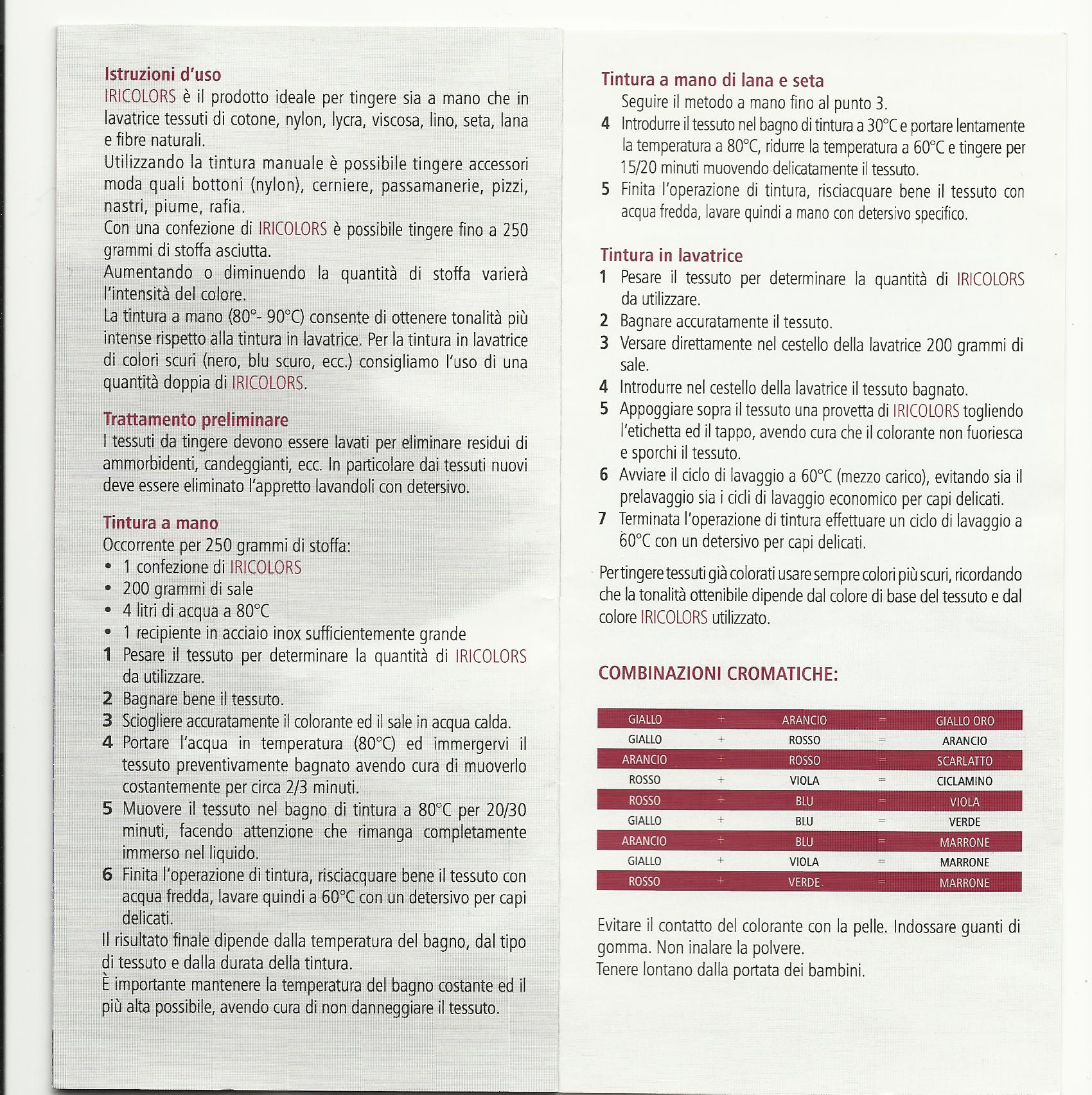 ISTRUZIONI D'USO